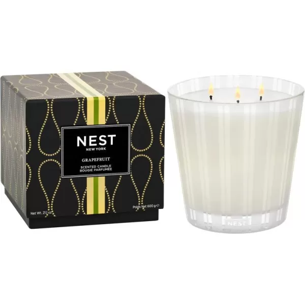 NEST New York Bamboo Scented Classic CandleGrapefruit 3Wick Candle