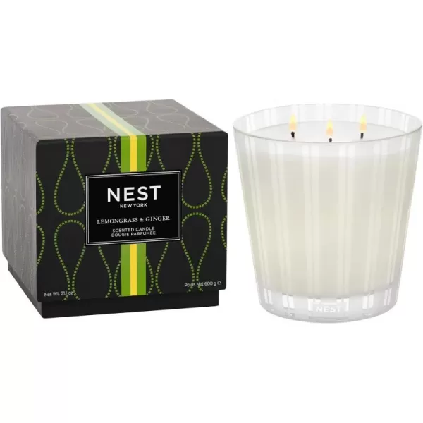 Lemongrass & Ginger 3-Wick Candle