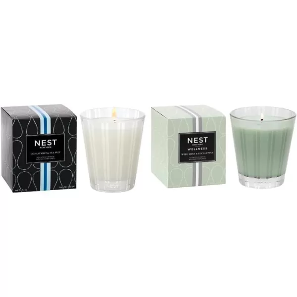 Ocean Mist & Sea Salt Classic Candle+ Mint & Eucalyptus Candle