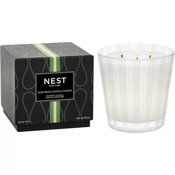 Santorini Olive & Citron 3-Wick Candle