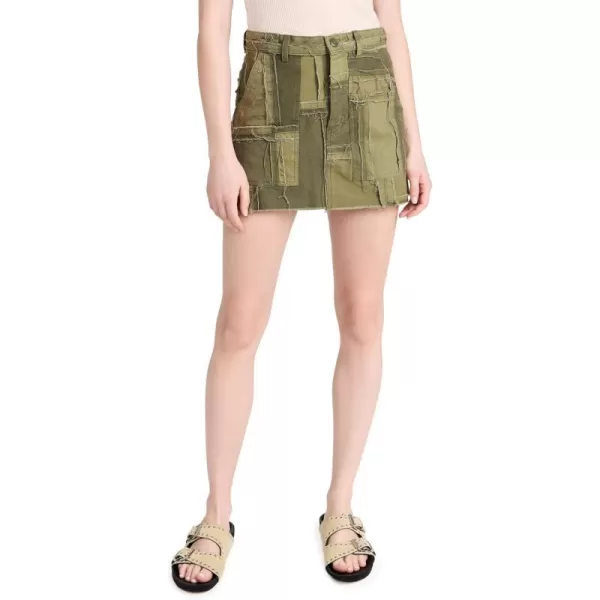 NSF Womens Dax Cargo MiniskirtArmy Patchwork