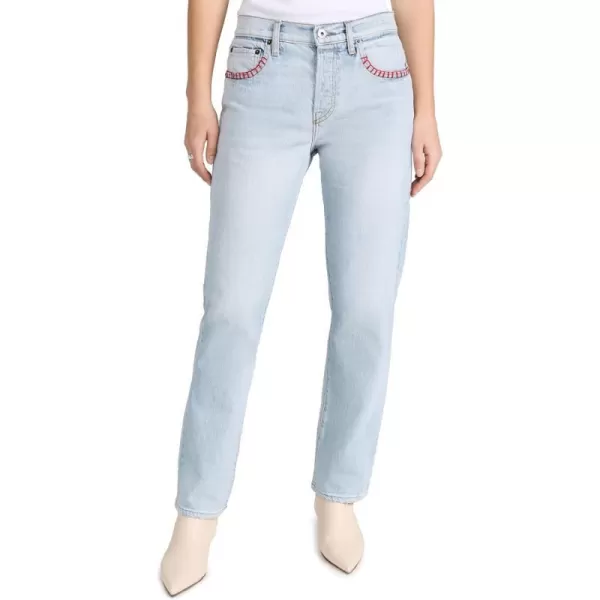 NSF Womens Nori Blanket Stitch JeansReflection Wash