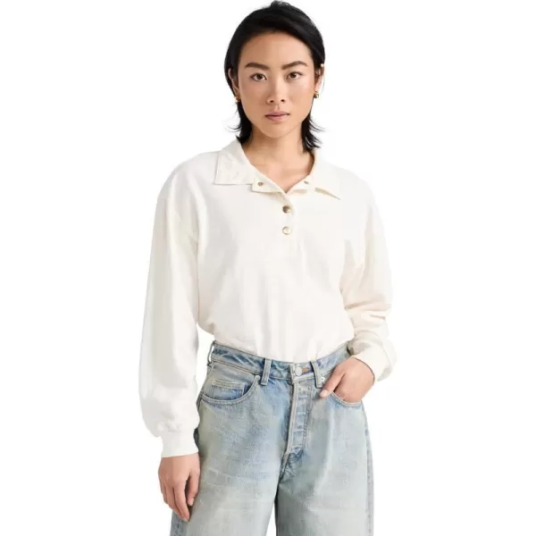 Nation LTD Womens Banks Relaxed Snap TeeOffwhite