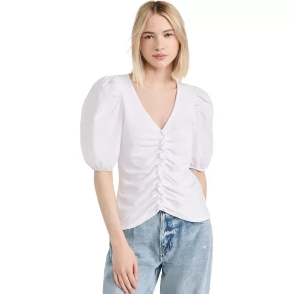 Nation LTD Womens Giada Top ShirtOptic White