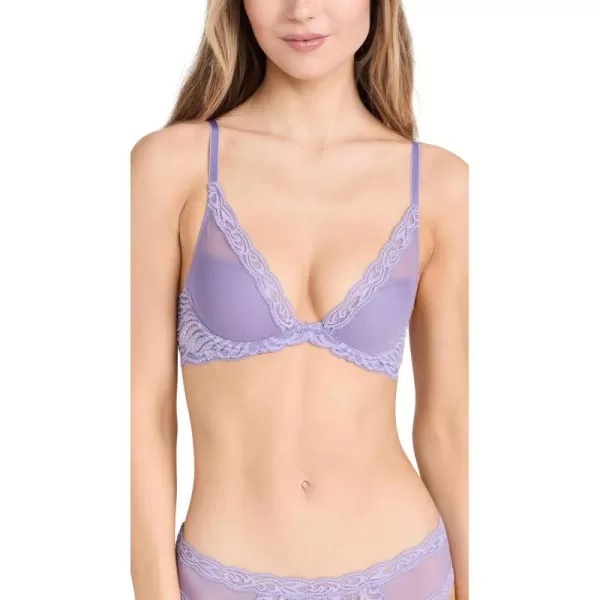 Natori Womens Feathers Contour PlungePurple Haze