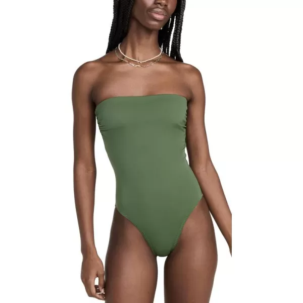 Norma Kamali Womens Bishop One Piece SwimsuitCeladon
