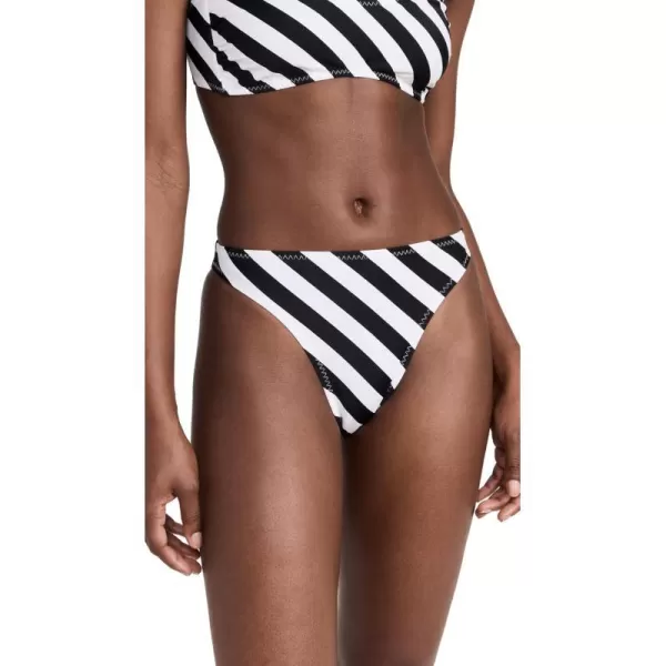 Norma Kamali Womens Luca Bikini Bottoms34 Stripe