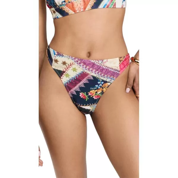 Norma Kamali Womens Luca Bikini BottomsVintage Quilt