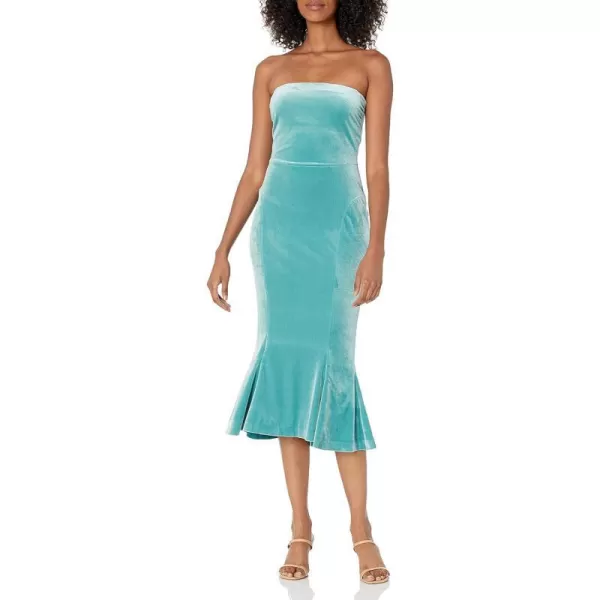 Norma Kamali Womens Strapless Fishtail DressVintage Mint