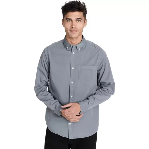 Norse Projects Mens Anton Light Twill ShirtLight Stone Blue