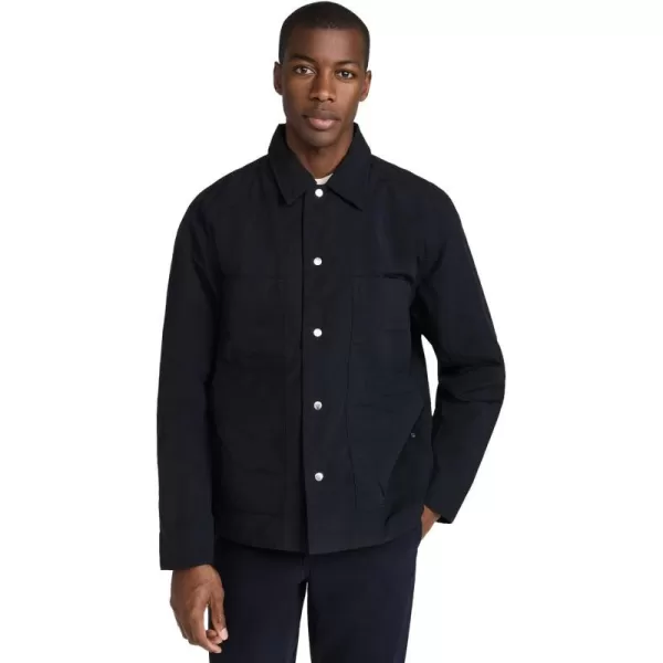 Norse Projects Mens Pelle Waxed Nylon Insulated JacketDark Navy