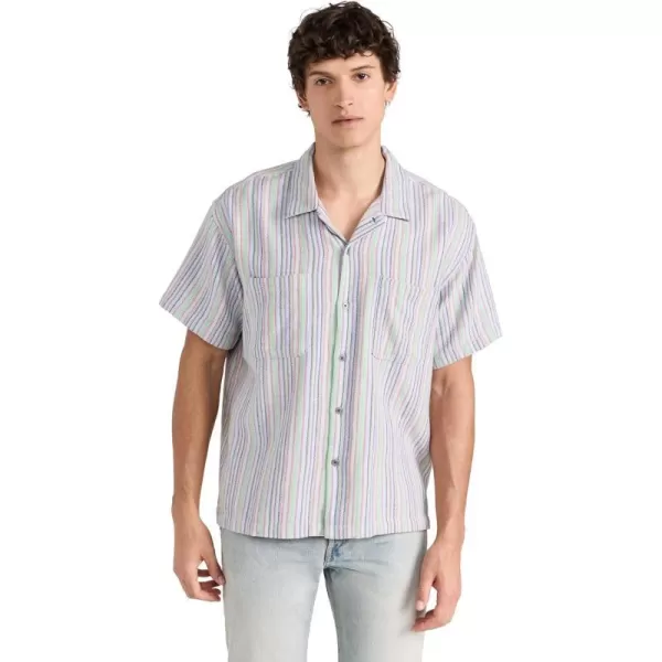 OBEY Mens Talby Woven ShirtHydrangea Multi