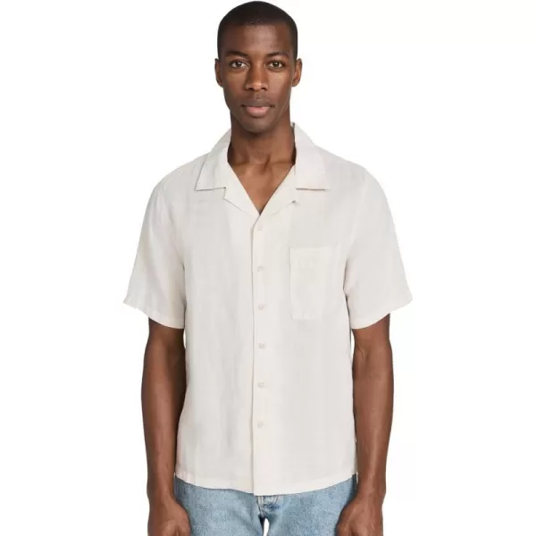 Onia Mens Air Linen Convertible Camp ShirtStone