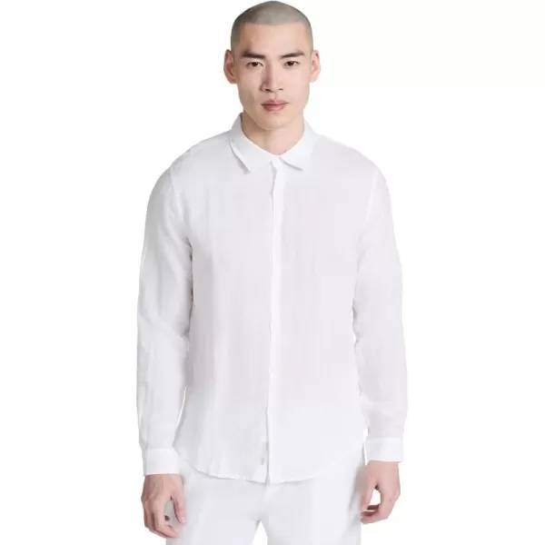 Onia Mens Air Linen Long Sleeve ShirtWhite