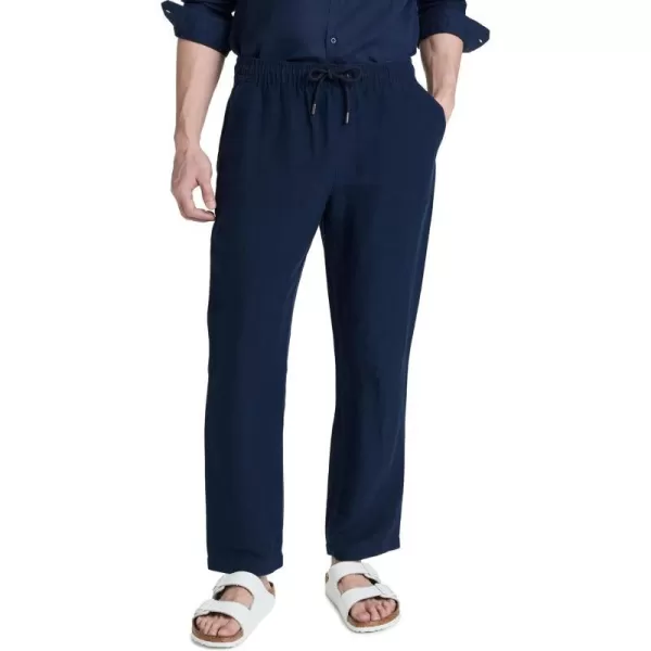 Onia Mens Air Linen PullOn PantsDeep Navy