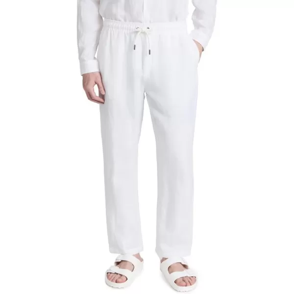 Onia Mens Air Linen PullOn PantsWhite