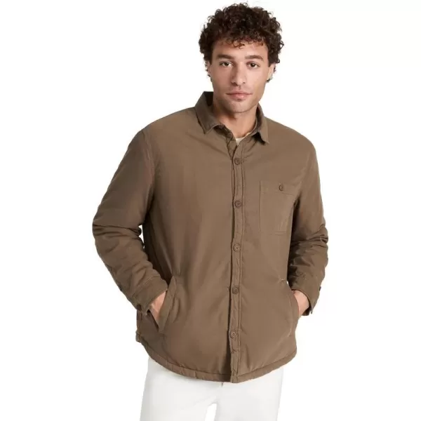 Onia Mens SherpaLined Cotton ShacketBrown