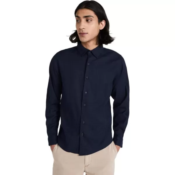 Onia Mens Stretch Linen ShirtDeep Navy