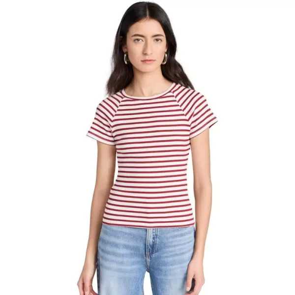 PAIGE Womens Bijou TeeIvory Multi Stripe