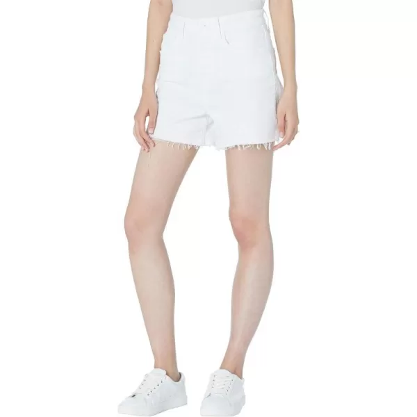 PAIGE Womens Dani Vintage Raw Hem Ultra High Rise ShortCrisp White