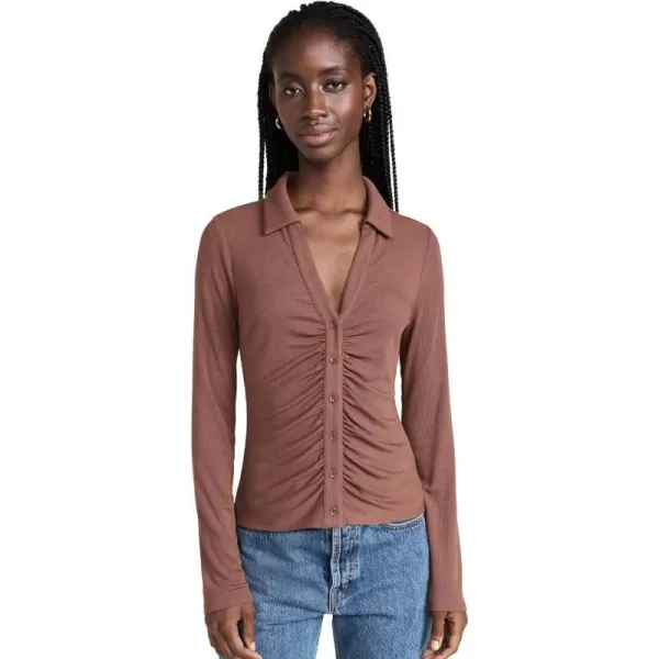 PAIGE Womens Lafayette TopRosewood