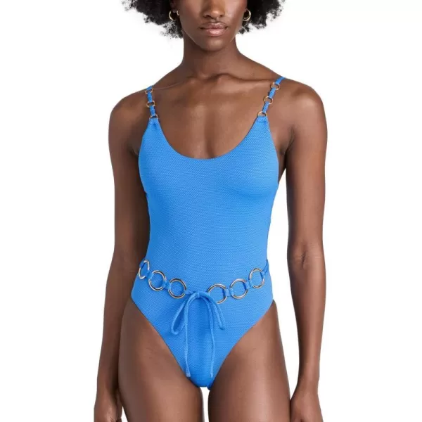 PQ Swim Womens Link Belted One PieceSea Blue