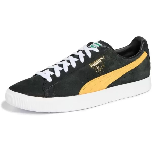 PUMA Select Mens Clyde OG SneakersBlackyellow Sizzle