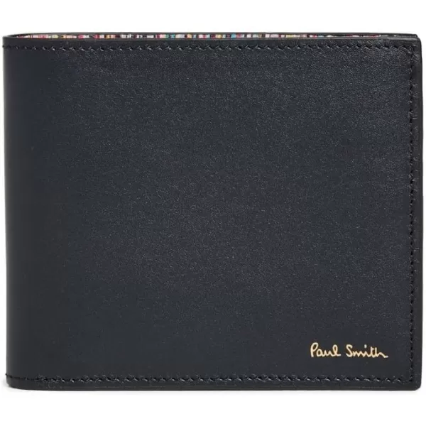 Paul Smith Mens Multi Stripe Bifold Wallet Blacks One SizeBlacks