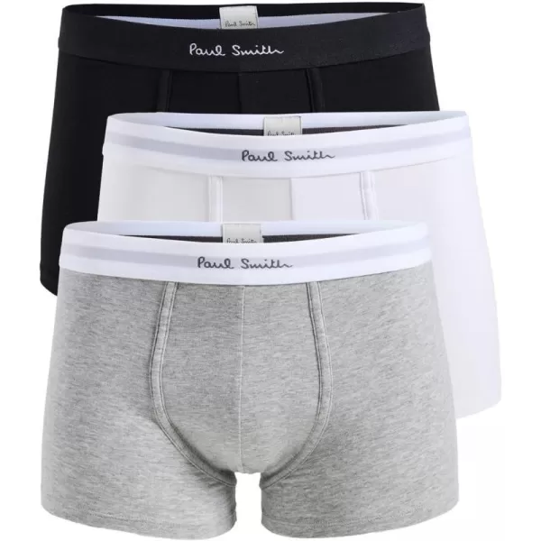 Paul Smith Mens Pack Solid Mix Trunks 3 PackMulticolor