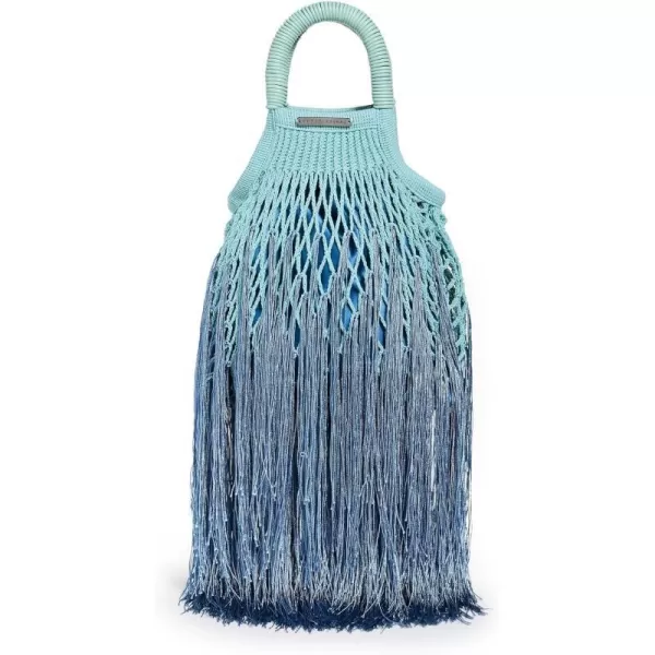 Petit Kouraj Womens Mini Fringe BagCiel