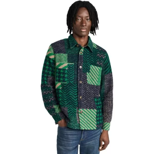 Portuguese Flannel Mens Bridge Shirt JacketGreen