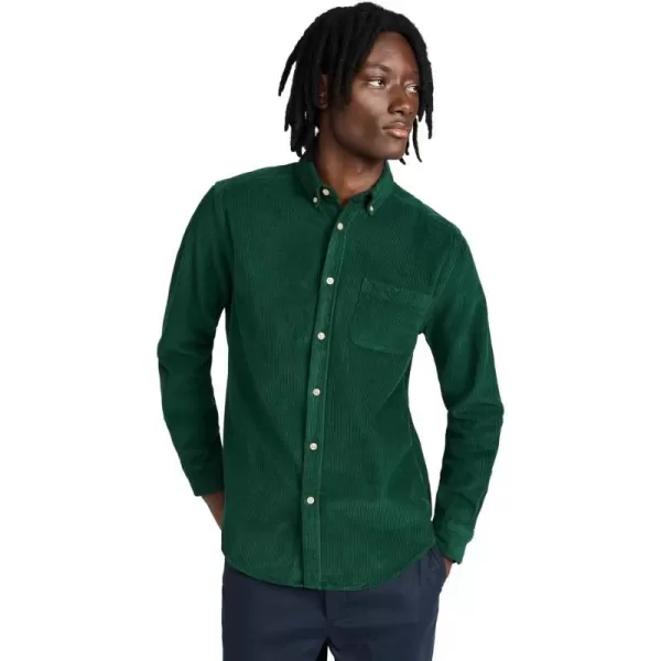 Portuguese Flannel Mens Lobo Corduroy ShirtGreen