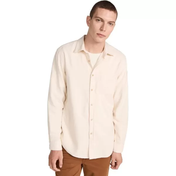 Portuguese Flannel Mens Teca Ecru Button Down ShirtEcru