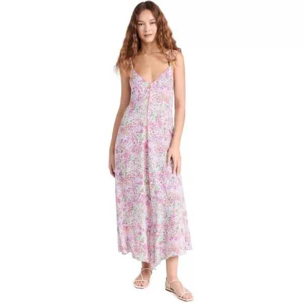 Poupette St Barth Womens Floral DressWhiteLavender