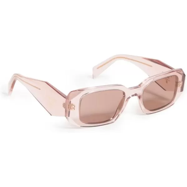 Prada Womens PR 17WS Rectangular SunglassesPink