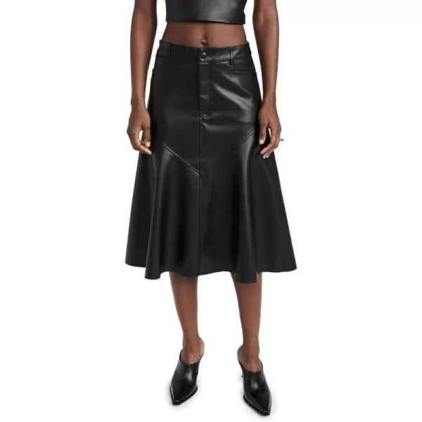 Proenza Schouler White Label Womens Jesse Faux Leather SkirtBlack