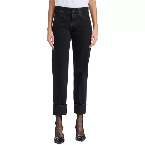 R13 Womens Romeo Jeans with CuffOnyx Black