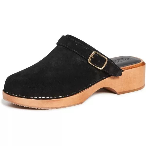 REDONE Womens 70s Classic ClogsBlack Suede