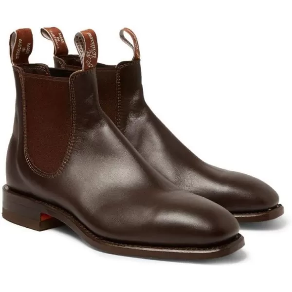 RM Williams Mens Classic RM Leather Chelsea BootsBrown