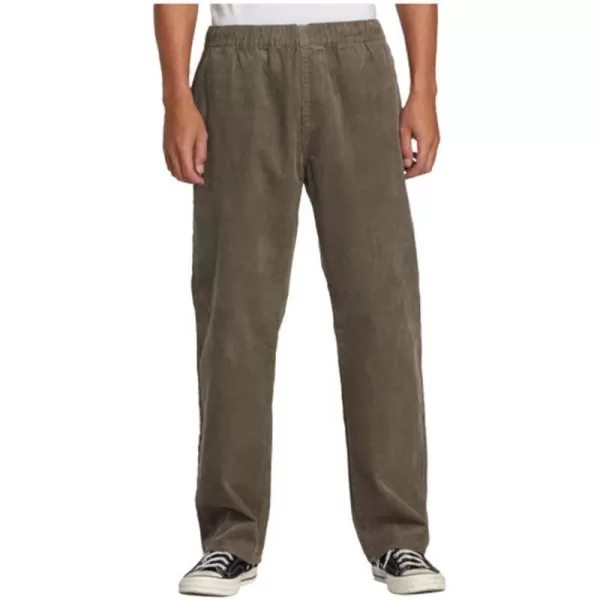 RVCA Mens Daggers Cord PantAmericana ElasticMushroom