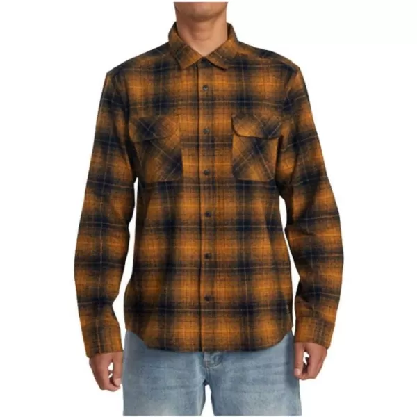 RVCA Mens Thatll Work Flannel Long Sleeve Woven ShirtDayshift FlannelNavy