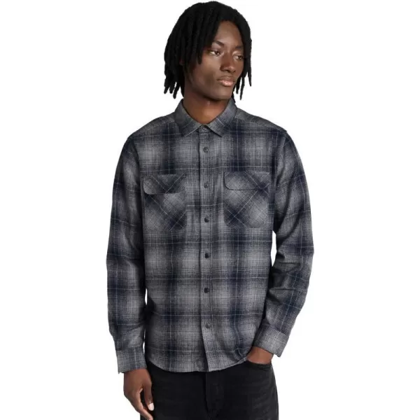 RVCA Mens Thatll Work Flannel Long Sleeve Woven ShirtDayshift FlannelRvca Black