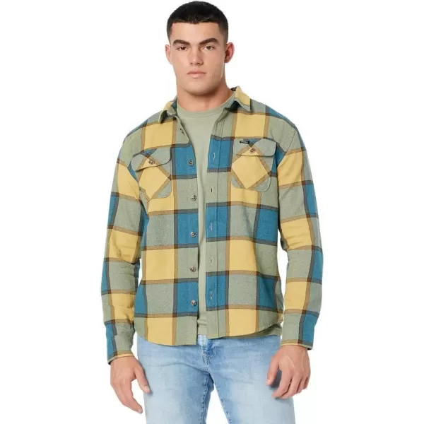 RVCA Mens Thatll Work Flannel Long Sleeve Woven ShirtThatll WorkMarsh