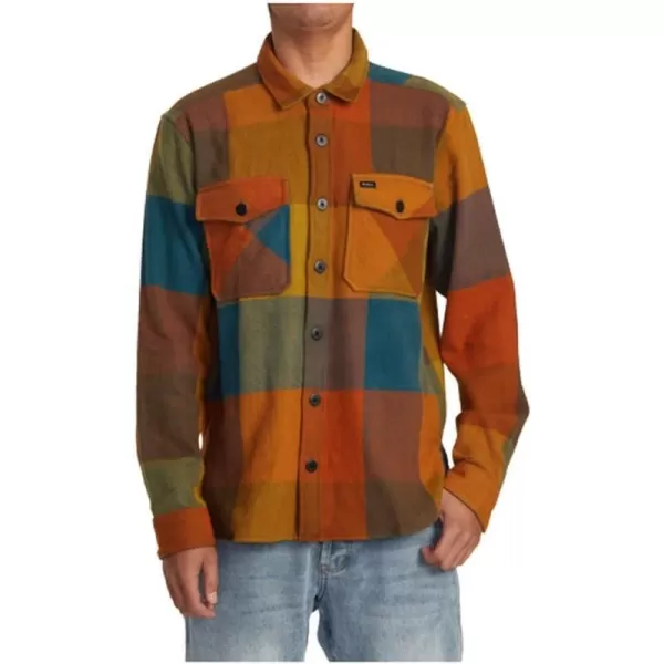 RVCA Mens Thatll Work Flannel Long Sleeve Woven ShirtVa Cpo ShirtMulti