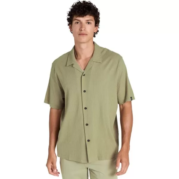 Rag amp Bone Mens Avery Knit Seersucker ShirtVetiver