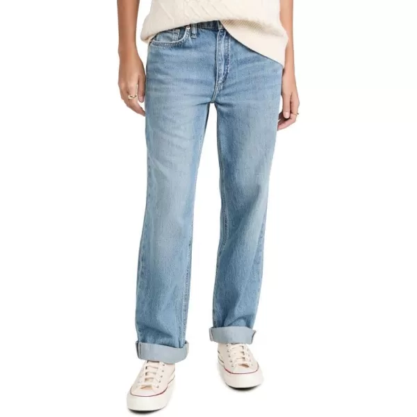 Rag amp Bone Womens Featherweight Dre Low Rise Baggy JeansBeverlys