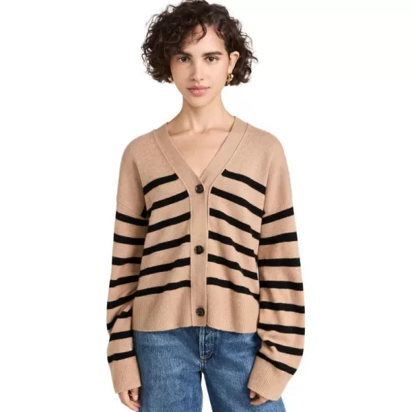 Rails Womens Geneva SweaterCamel Black Stripe