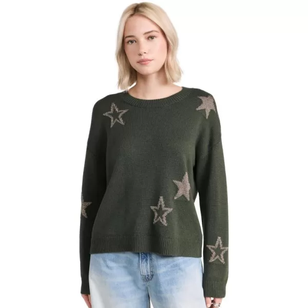 Rails Womens Perci SweaterOlive Gold Stars