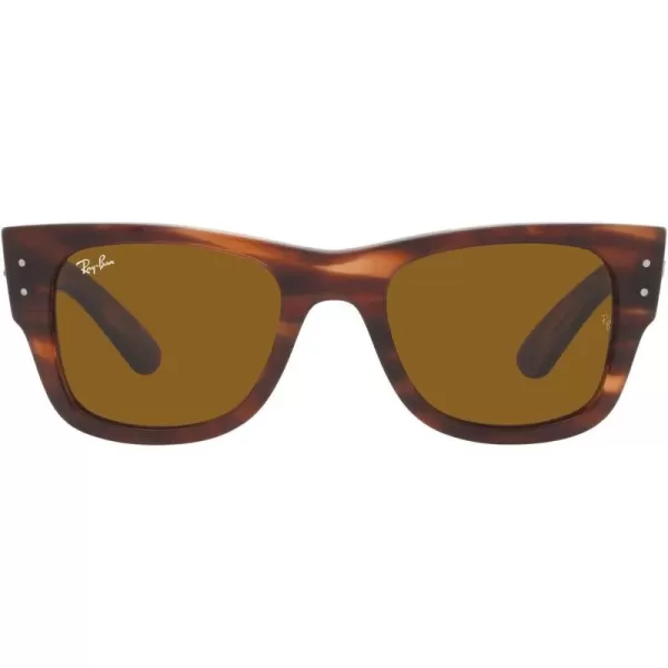 RayBan RB0840s Mega Wayfarer Square SunglassesStriped HavanaBrown