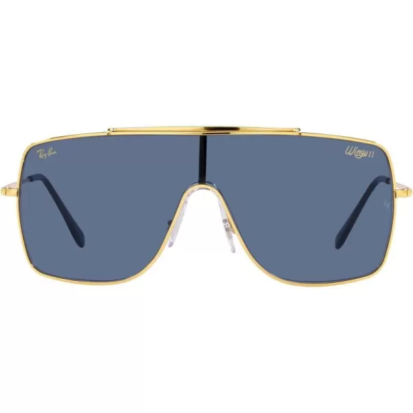 RayBan RB3697 Wings Ii Square SunglassesLegend GoldDark Blue